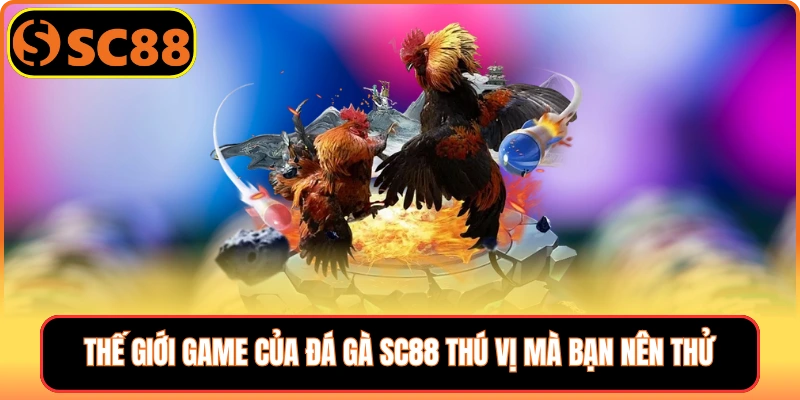 Thế giới game của đá gà SC88 thú vị mà bạn nên thử